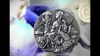 Juno   Roman Gods 2 oz Ag 999 coin New collector coin!