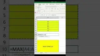 max formula in excel #deepa tyagi#excel #office #exceltips #exceltricks #exceltutorial #microsoft
