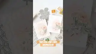 Two-for-One Cardmaking Inspiration with Blushing Blooms by Carissa Wiley🌸 #cardmakingtutorial