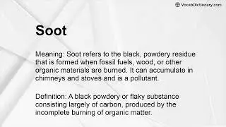 Soot Meaning