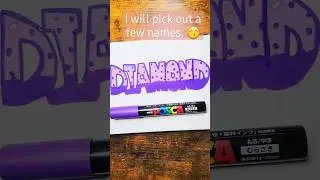 Drawing my subscriber's names doodle art #shorts #reels #art