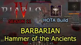 Diablo 4 Season 11: HOTA Barbarian ULTIMATE Guide (MELT Everything)