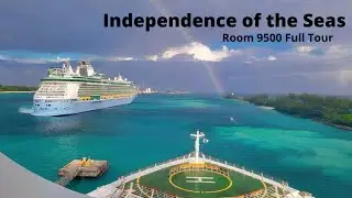 Room 9500 Royal Caribbean Independence of the Seas Full Tour Ultra Spacious Ocean View