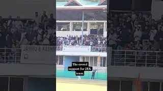 The crowd support for J&K team was brilliant in the Ranji Trophy match at Srinagar against Mumbai