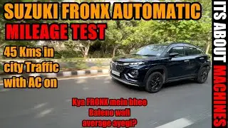 Suzuki Fronx 2023 Mileage Test | Fronx Automatic Average in City | Kya Baleno wali average ayegi?