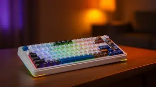 Механическая игровая клавиатура Rampage Quell Pro RGB TKL с масляными переключателями (проводная/...