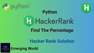 Finding the Percentage | Hackerrank Python Solutions