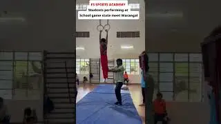 F3 sports academy student performing at School games state meet Warangal