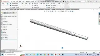 Manual jack Part 4 # Center screw rod # in solidworks