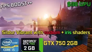 GTX 750 2GB & CORE I5 3470 - MINECRAFT SILDUR VIBRANT SHADER WITH SODIUM + IRIS SHADER