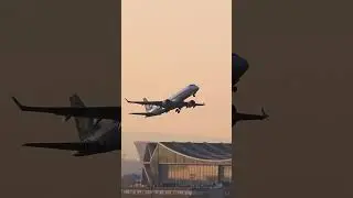 Excellent Top Plane Take Off at Europe's Best Airport Frankfurt Germany 🇩🇪  #viral #fun #airport