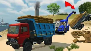 JCB 5cx fully loading bori dumper truck and mini truck @exploregaming-n3b 