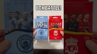 BOX BATTLE! Opening a Topps Liverpool & Topps Man City fan set box! 💥⚽️