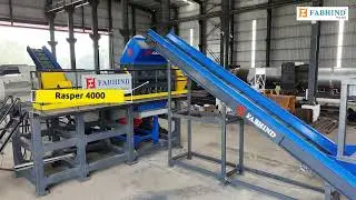 Crumb Rubber Recycling Plant Crumb Rubber Rasper FAB 4000 Tire Rasper Tyre Shredder