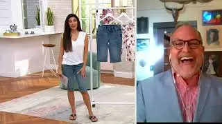NYDJ Bike Capri Jeans with Riveted Side Slits on QVC