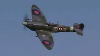 Spitfire Mk. IX MH434 Departure From Old Warden 2018