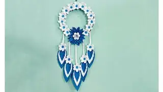 Unique Flower WallHanging ✨️|papercraft | handcraft | design | craft | walldecor | viral video 