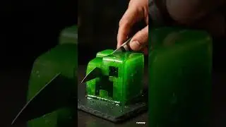 💥Minecraft Creeper Head Jelly Cut ASMR 💚 | Satisfying & Explosive Sounds!🎧✨