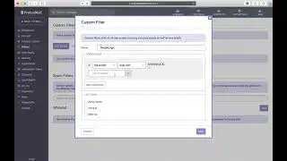 How to set up filter in ProtonMail