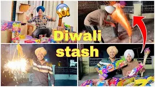 Diwali stash 2021😍🔥 testing Firecrackers in hand *gone wrong* 😱 || Inderamgharia