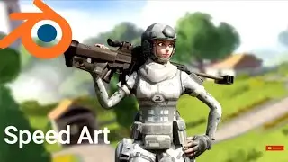 Making 3D Creative Destruction Thumbnail in Blender #1