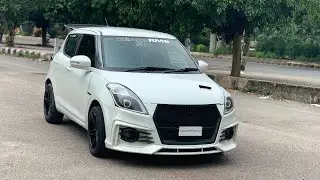 Modified Swift With Customized Front Bumper | Projector Headlamps | Low Bass Music Setup | Exhaust