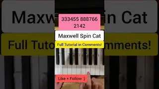 Maxwell Cat Meme Easy Piano Tutorial