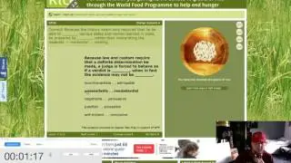 Free Rice - 100 grains - SAT prep - speedrun in 3:05.7 (former WR)