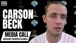 Карсон Бек делится первыми впечатлениями от матча Miami Hurricane против Ohio State Buckeyes в ра...