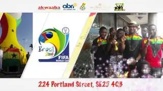 Ghana Flag & Cup Tour for Brazil 2014 @ Gold Coast, UK, Sunday 25h May