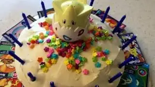 DIY Pokemon Go Cake Decorating, with Fairy Dust.  Use Pokemon Cards & Figures.