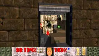 Doom II: Hell on Earth - Map13: Downtown (Ultra-Violence, 100% Kills, 100% Secrets)