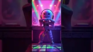 🎧✨ Chibi Dance | DJ Chibi Rocking the Neon Floor 🔥
