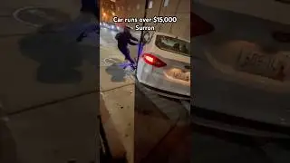 CAR HITS $15,000 SURRON!!😳 #crash #surron #fail  #ebike #emoto #eridepro #talaria #eridepross