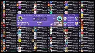 Top 100 Live Sub Count Timelapse (48h) #349