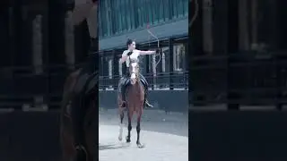 My arm still hurts from daily recovery training😭🏹 #horse #funny