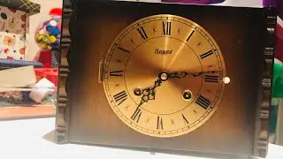 Heges mantle/shelf bim bam clock with an FHS movement