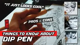 Why do Manga Artists use Dip Pen? | Pros & Cons of Dip Pen