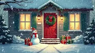 Cozy Winter Evening ❄️ Soothing Jazz ❄️ Snow Falling