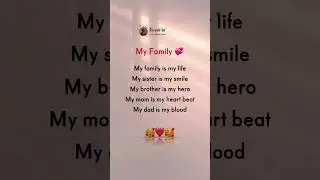 My Family 💞 | family quotes video |#shorts #family #trending #youtubeshorts #quotes #faketweet
