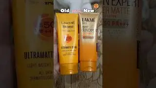 Lakme Sunscreen with New Packaging. difference between old and new#shorts