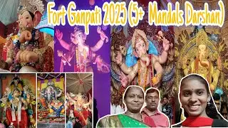 Fort Ganpati 2025 Vlog 🚩| Fort cha Raja, Ichapurti, Chintamani,Vighnaharta & Ganraj Darshan #ganpati