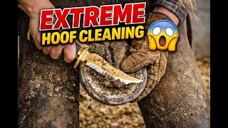 Satisfying Hoof Restoration: Deep Cleaning Years of Mud 😱