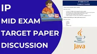 IP MID Exam Target Paper Discussion