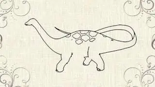 How to draw Dinosaur - Apatosaurus