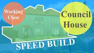 The Sims 4 | Semi-detached, British, Working Class, Council House. [Speed Build]