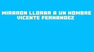 Karaoke - Miraron llorar a un hombre - Vicente Fernández - Especial 100 suscriptores