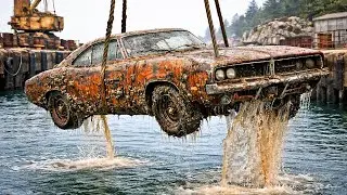 Bought for $800 &mdash; Found Submerged in a Swamp | 1969 Dodge Charger R/T Full Rust to New Revival