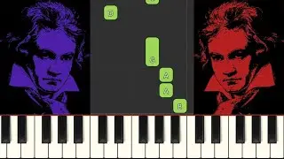 Beethoven - Ode To Joy - Super Easy Piano Tutorial