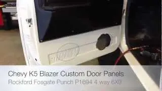 How To Install Rockford Foasgate Punch P1694 6x9 Speakers 1969-1975 Chevrolet K5 Blazer